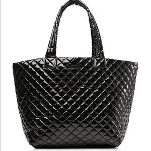 MZ Wallace large metro tote black lacquer